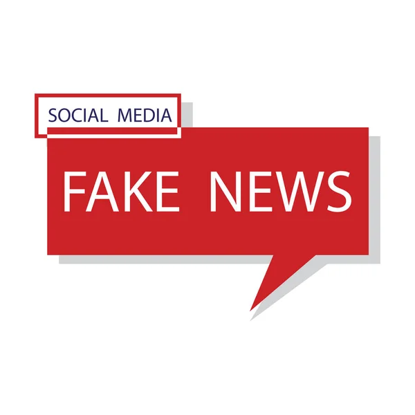 Nyhetsförfalskning Lägga Lögn Sociala Medier Bedrägeri Massmedia Vektorillustration Lagerbild — Stock vektor