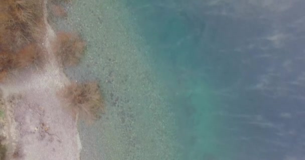 Costa Lago Nahuel Huapi Água Transparente — Vídeo de Stock