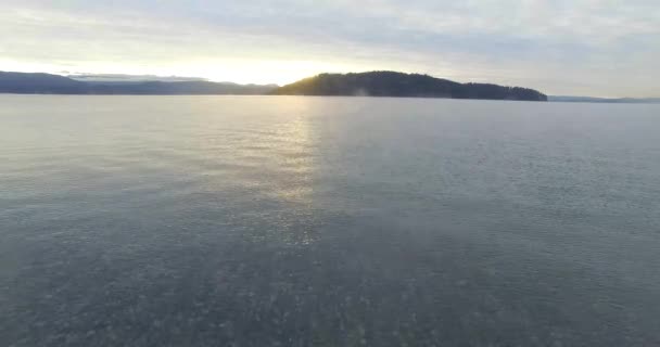 Vista Aerea Partire Dalla Riva Del Lago Nahuel Huapi Bariloche — Video Stock