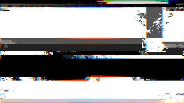 Efecto Glitch Rgb Formas Geométricas Blanco Negro Superposición Relieve Anaglifo —  Fotos de Stock