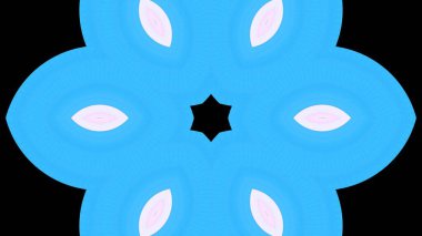 Mavi düz dizayn çiçek yaprağı arkaplanı, kopyalama alanı