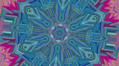 Sanatsal psikedelik kaleydoskopik arkaplan, mandala, mürekkep, mandala