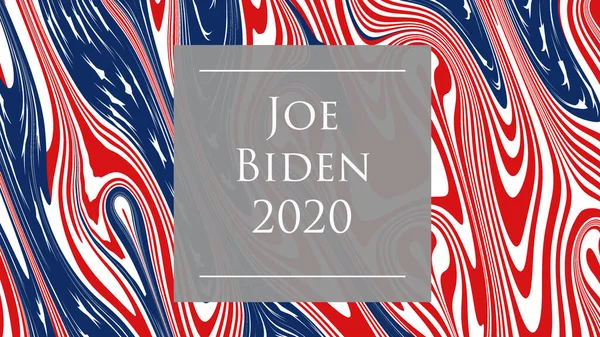 Joe Biden 2020 Flyer Presidential Election American Flag Background Illustration — 스톡 사진