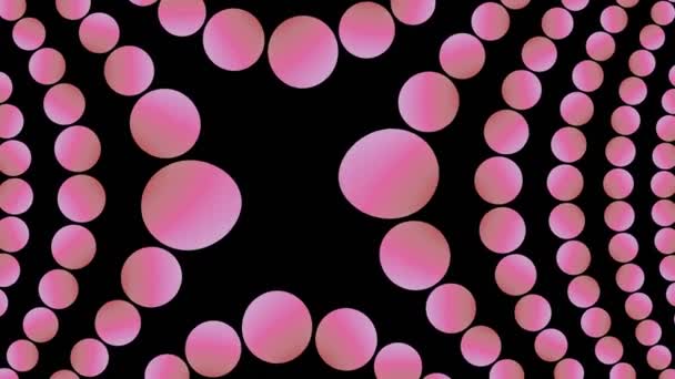Pink Entanglement Animation Evoking Atoms Quantum Physics Infinitely Small Virus Stock Video