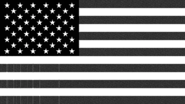 Orijinal Amerikan bayrağı. ABD geçmişi. Sanatsal efekt, komik Amerikan bayrağı. Siyah ve beyaz eski moda kağıt kalıpları.