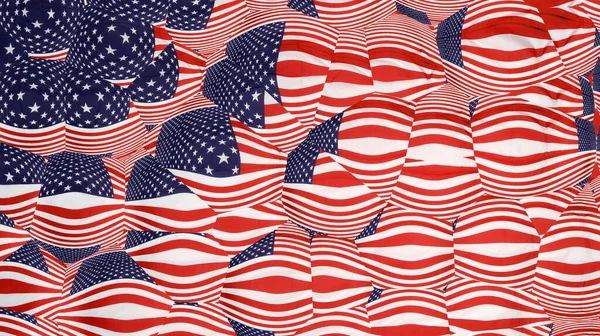 Orijinal Amerikan bayrağı. ABD geçmişi. Sanatsal etki, komik Amerikan bayrağı.