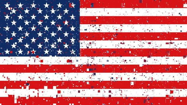 Ursprunglig Amerikansk Flagga Usa Bakgrund Konstnärlig Effekt Rolig Amerikansk Flagga — Stockfoto