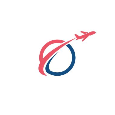 Uçak Logo şablonu tasarlamak vektör
