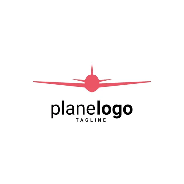 Vecteur Conception Modèle Logo Avion — Image vectorielle