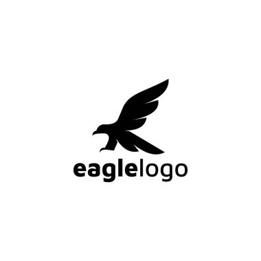 Kartal simgesi logo tasarım vektör şablonu