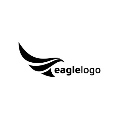 Kartal simgesi logo tasarım vektör şablonu