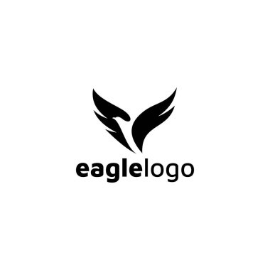 Kartal simgesi logo tasarım vektör şablonu