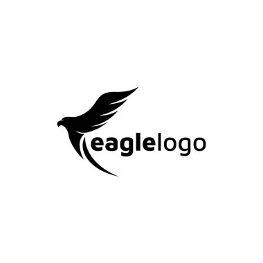 Kartal simgesi logo tasarım vektör şablonu