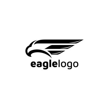 Kartal simgesi logo tasarım vektör şablonu