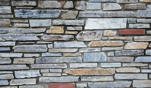 Vzor Dekorativní Kamenné Stěny Pozadí Barevné Kameny Textury — Stock fotografie
