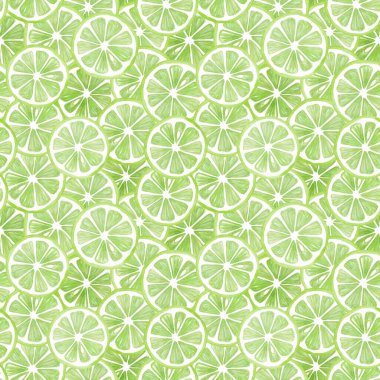 Limon halkaları elementlerinin suluboya desenleri. Paket kağıdı, baskı, ambalaj, duvar kağıdı, tekstil ve daha fazlası için mükemmel.