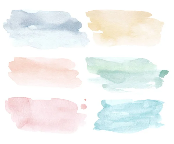 Suluboya el çizimi arkaplan boyası sıçrama fırçası, sarı, yeşil ve mavi pastel renk dokusu