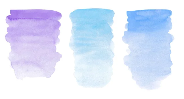 Υδατογραφία Διακοσμητικά Σημεία Παστέλ Ουρανό Μπλε Λιλά Και Μοβ Χρώματα — Φωτογραφία Αρχείου
