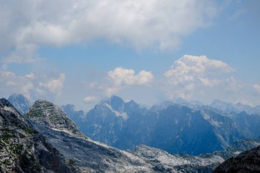 Slovenya 'daki Julian Alps ve Triglav Ulusal Parkı, dağlar
