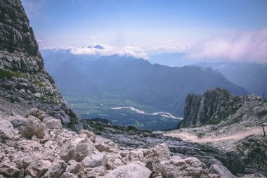 Slovenya 'daki Julian Alps ve Triglav Ulusal Parkı, dağlar