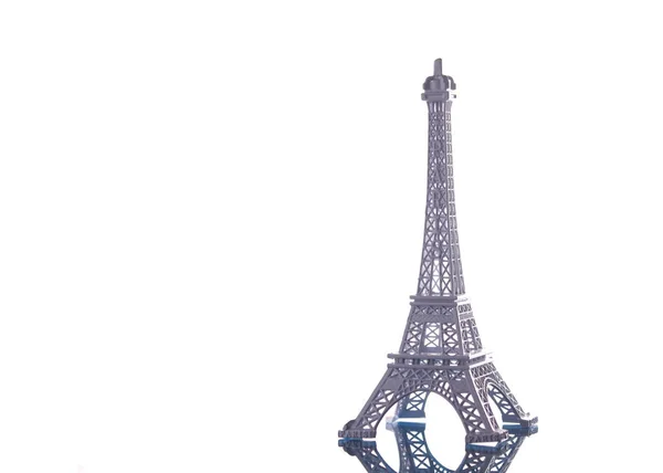 Torre Eiffel Bianca Sfondo Bianco Parigi Città Dell Amore — Foto Stock