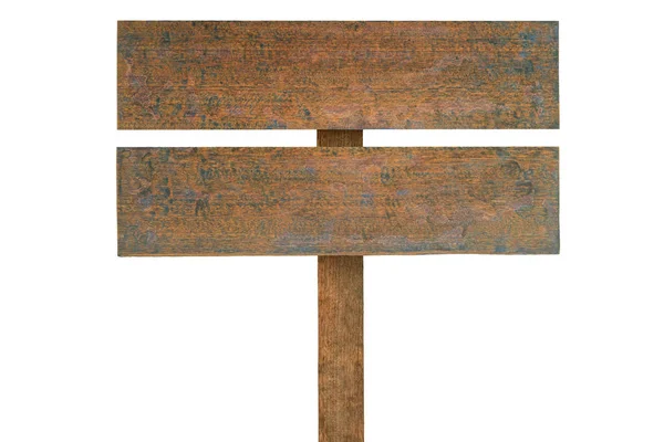 白い背景に分離されたビンテージ木製サイン — ストック写真