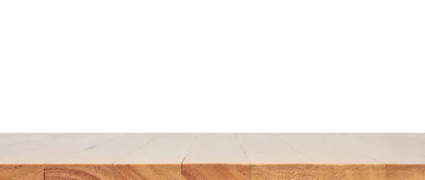 Пустой Деревянный Стол Фоне Деревянной Стены Монтажа Дисплее Продукта — стоковое фото