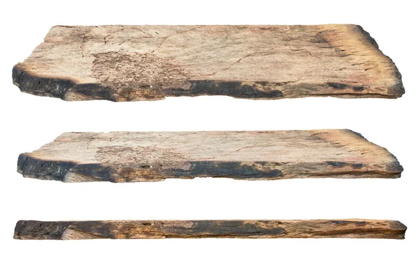 Houten Planken Geïsoleerd Een Witte Achtergrond — Stockfoto