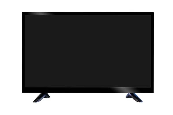 Lcd Fernseher Mit Flachbildschirm Widescreen Anzeige Ihrer Präsentation Auf Dem — Stockfoto