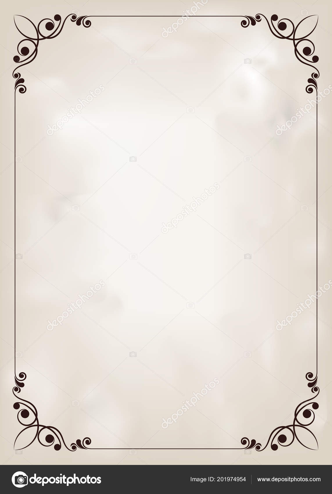 >Decorative Frame Vintage Style Beautiful Filigree Retro Border Premium Invitation Vector Image By C Enterphoto Vector Stock 201974954