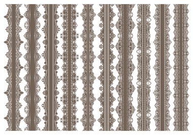 Vintage süsleme sorunsuz sınır desen güzel retro telkari dekoratif çerçeve veya sigorta primi davetiye, lüks sertifika, vektör çizim ile