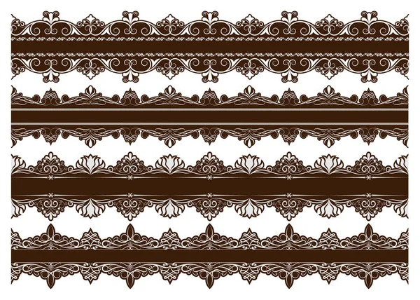 Vintage süsleme sorunsuz sınır desen güzel retro telkari dekoratif çerçeve veya sigorta primi davetiye, lüks sertifika, vektör çizim ile