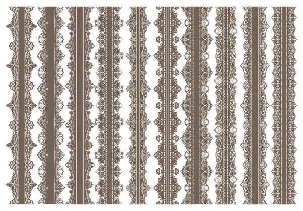 Vintage süsleme sorunsuz sınır desen güzel retro telkari dekoratif çerçeve veya sigorta primi davetiye, lüks sertifika, vektör çizim ile