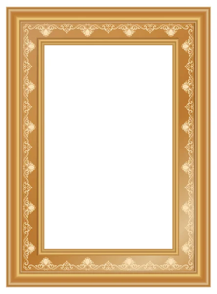 Decorative Frame Vintage Style Beautiful Filigree Retro Border Premium Invitation — Stock Vector