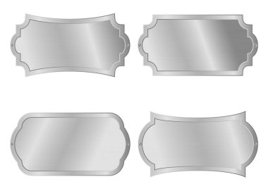metal alüminyum plaka veya çelik arka plan, metalik sınır vektör çizim üzerinde çerçeve