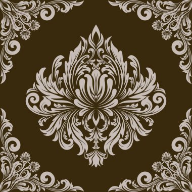 Retro duvar kağıdı ve arka plan, desen renk örnekleri için vintage seamless modeli