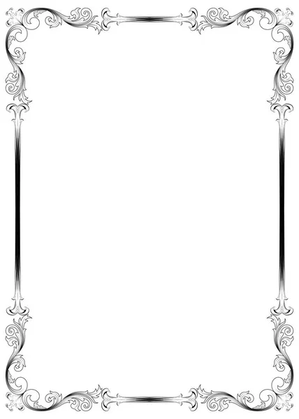 美しい細工とプレミアム招待状または古代背景 高級はがき 飾りベクトル結婚式カード枠線レトロなビンテージ スタイルの装飾的なフレーム — ストックベクタ