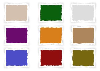 yırtık kağıt çerçevesi