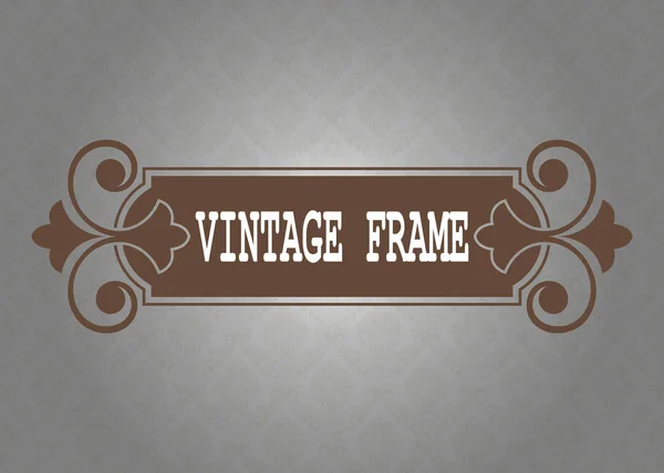 Decorative frame in vintage style — Stock Vector