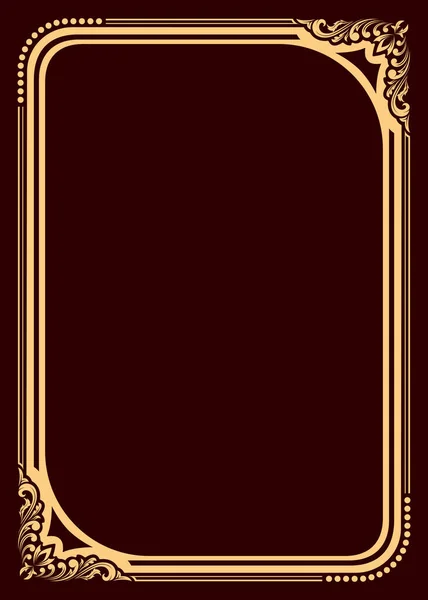 Decorative frame in vintage style — Stock Vector