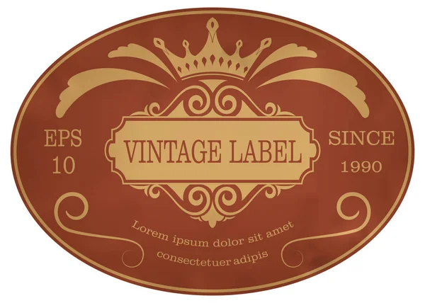 Etykieta vintage — Wektor stockowy