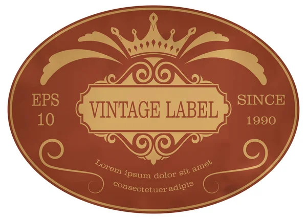 Vintage label — Stock Vector