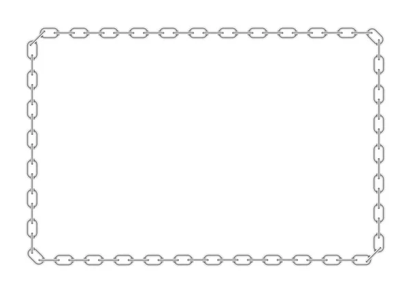 Cadre de chaînes — Image vectorielle