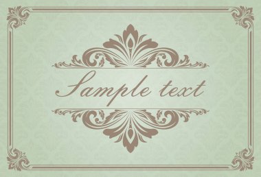 Vintage tarzı dekoratif çerçeve