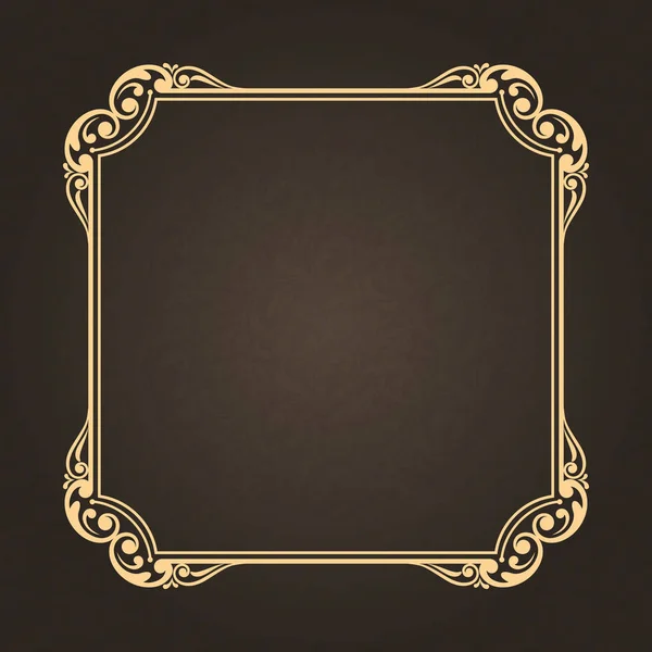 Decoratief frame in vintage stijl — Stockvector