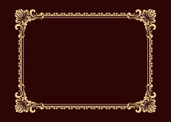 Decoratief frame in Vintage — Stockvector