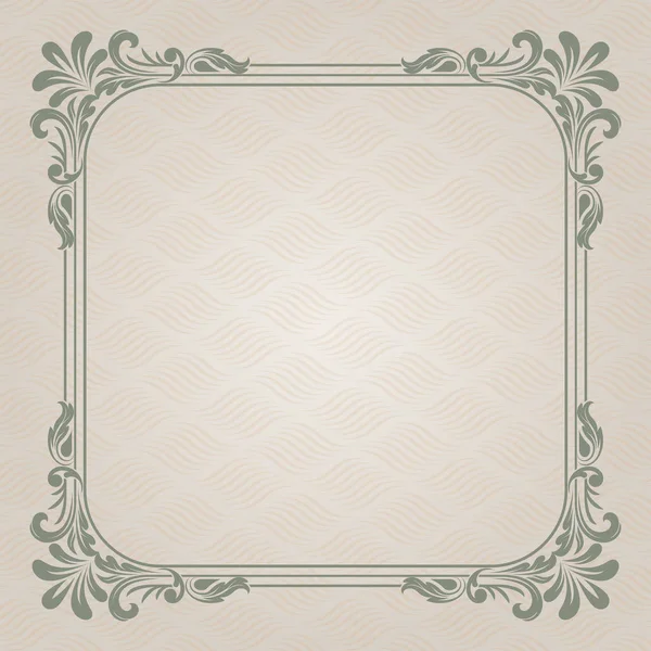 Decoratief frame in Vintage — Stockvector