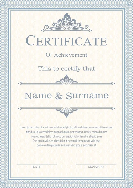 Сертифікат — стоковий вектор