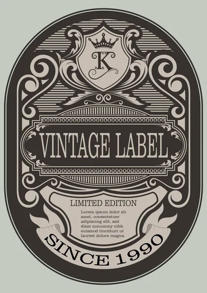 Vintage-Label — Stockvektor