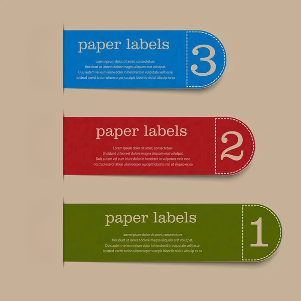 Étiquette papier vide — Image vectorielle